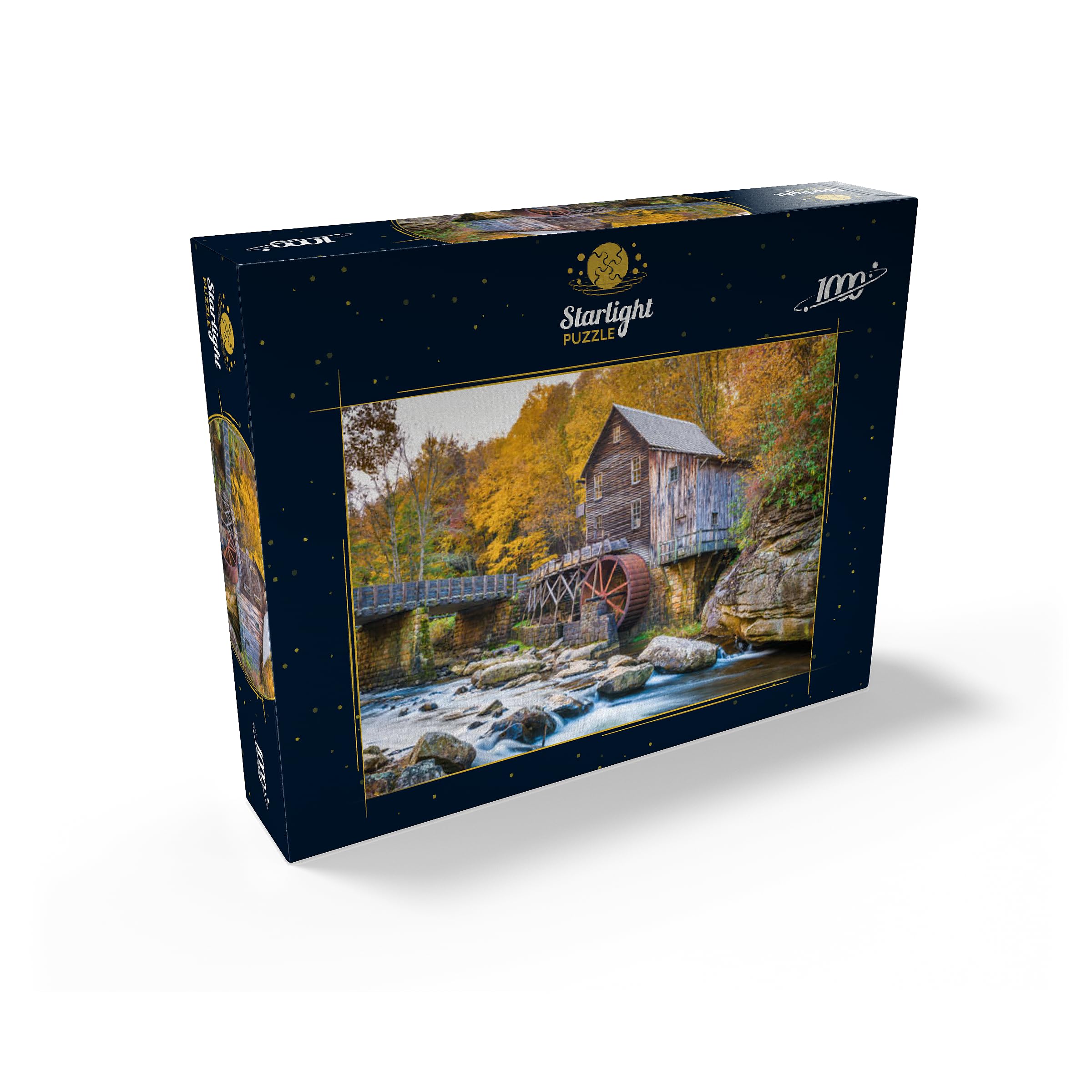 Babcock State Park, West Virginia, USA al Glade Creek Grist Mill durante la stagione autunnale. - Puzzle da 1000 pezzi premium per adulti