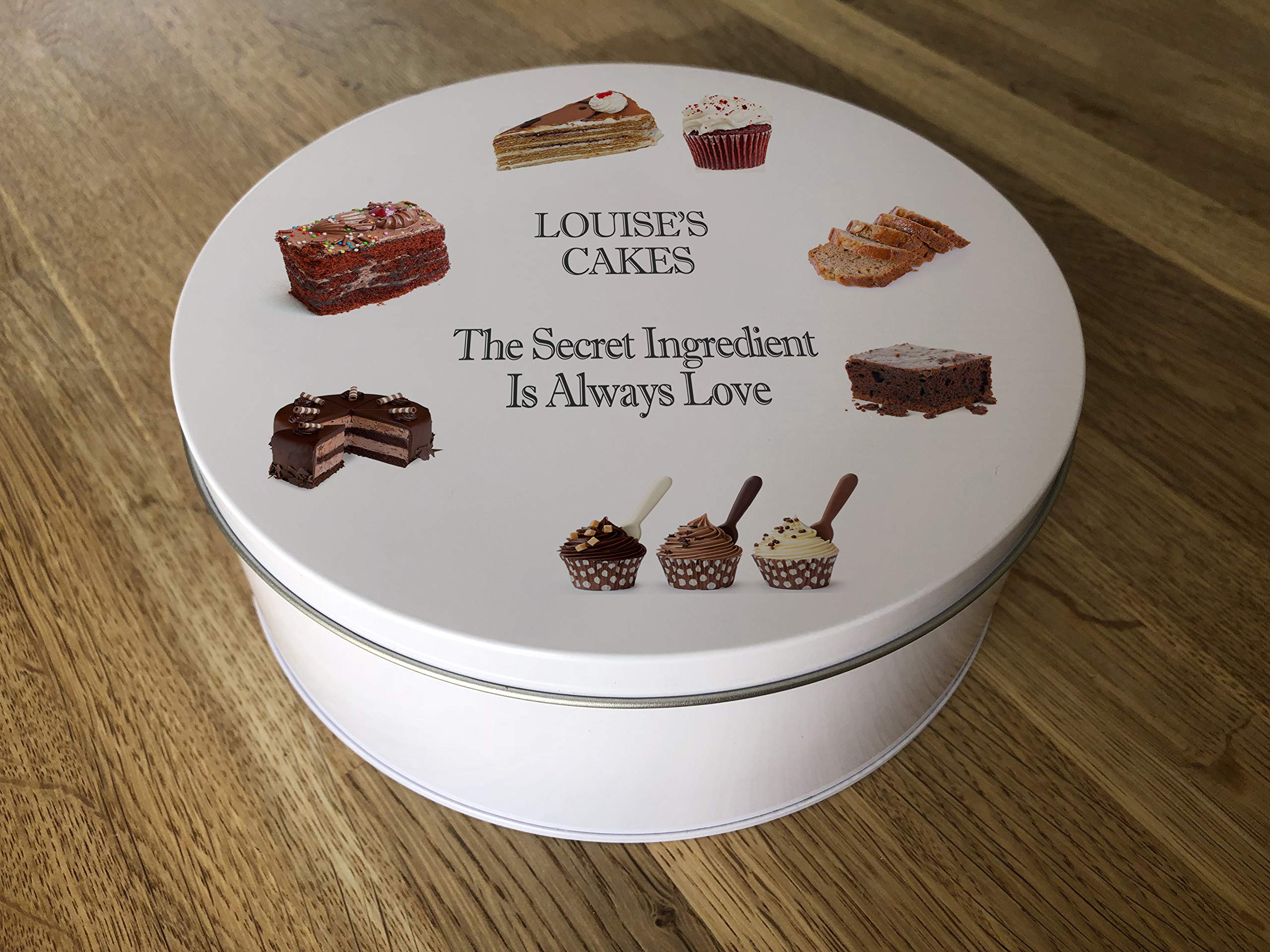 Personalised BAKERS gift Cooking Hobby Tin any name CAKE / BISCUIT Baking Tin ~ Star Baker ~ Bake Off ~ Cake Biscuit Tin