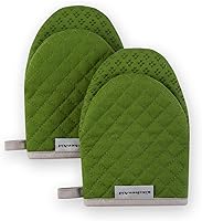 Vista 16 de KitchenAid Asteroid - Juego de mini guantes para horno, 5.5 x 8 pulgadas, amarillo ranúnculo, 2 piezas