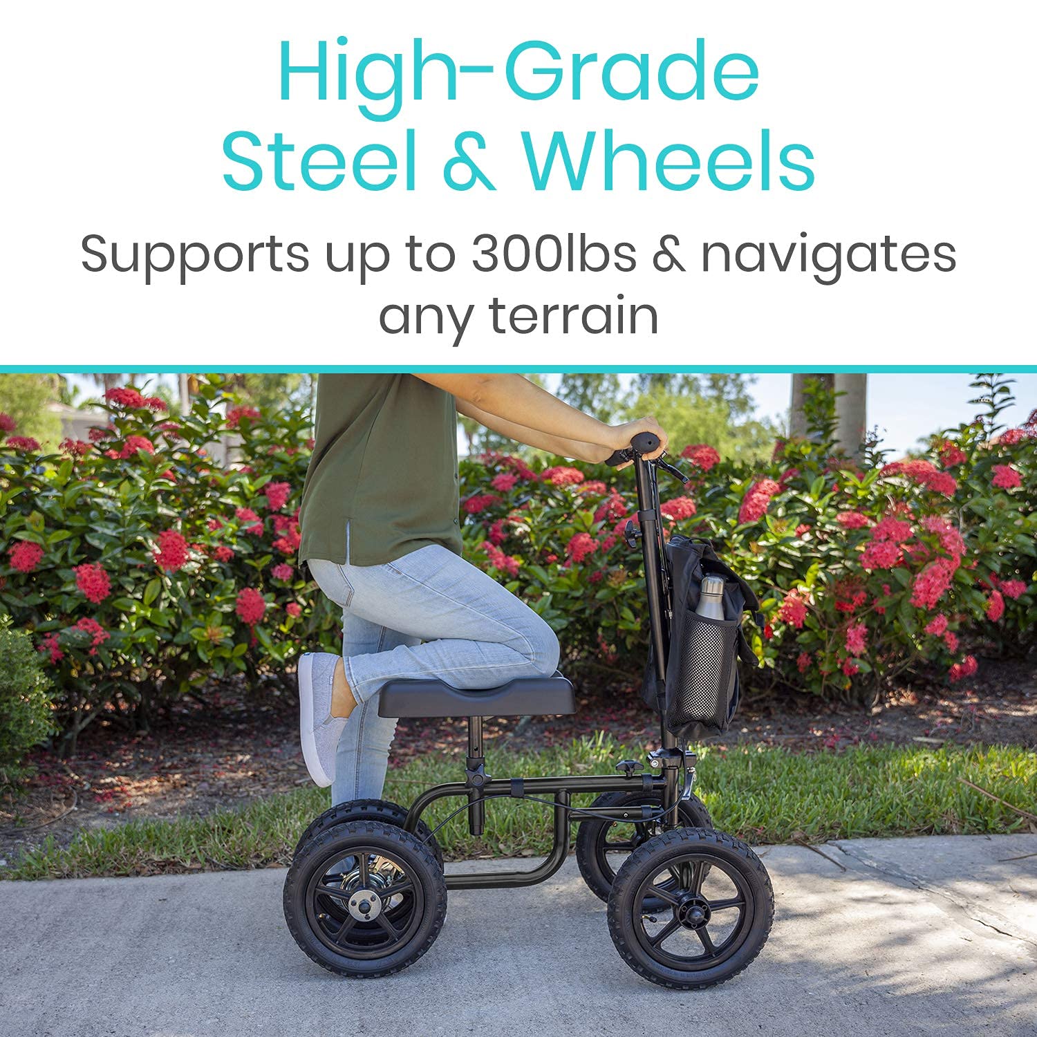 Buy Vive Mobility All Terrain Knee Scooter Walker for Foot Injuries