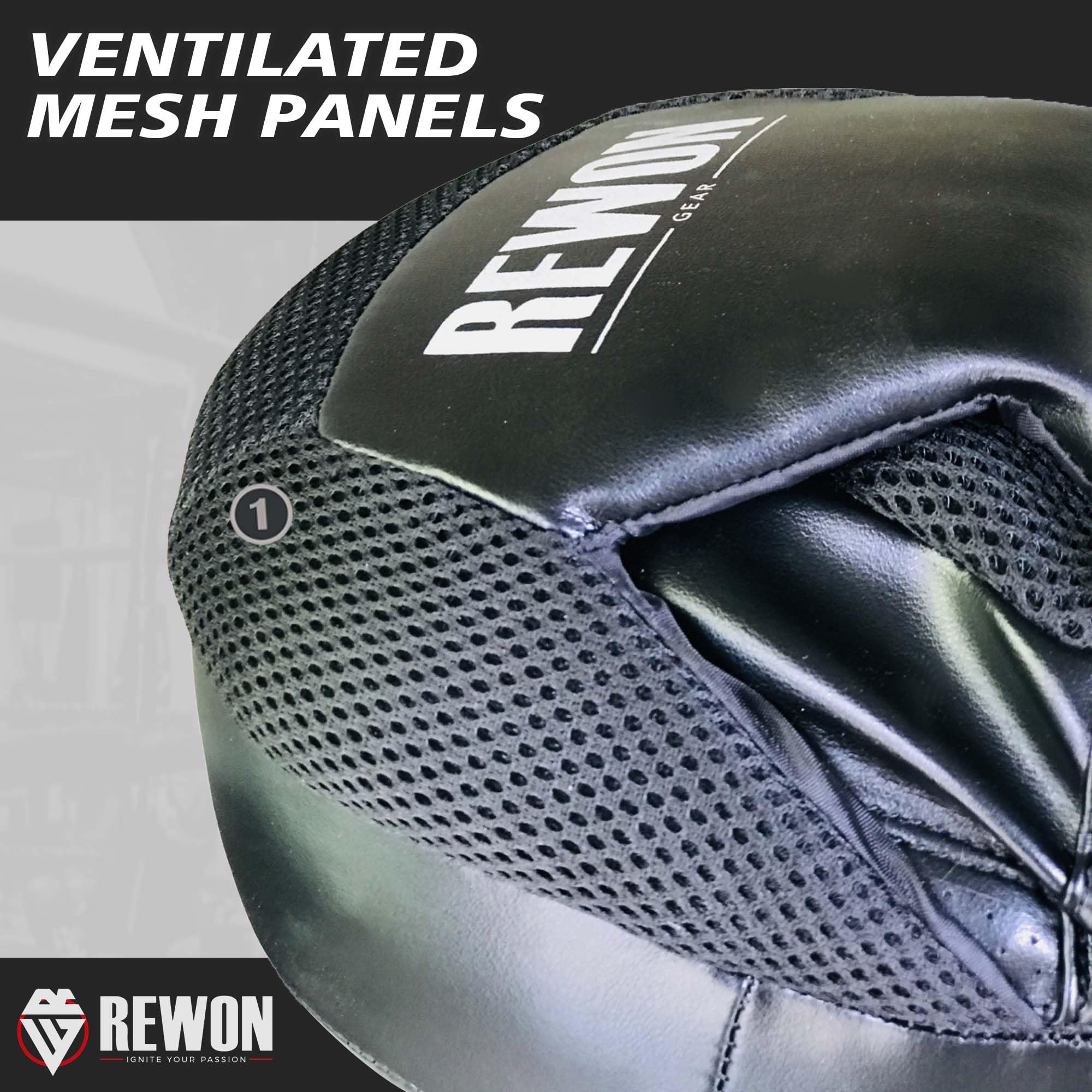 REWON Boxpratzen handpratzen pratzen Boxen Schlagpolster Focus Mitts für MMA Kickboxen Kampfsport Thaiboxen Karate Boxpolster Stoßdämpfung Handpolster