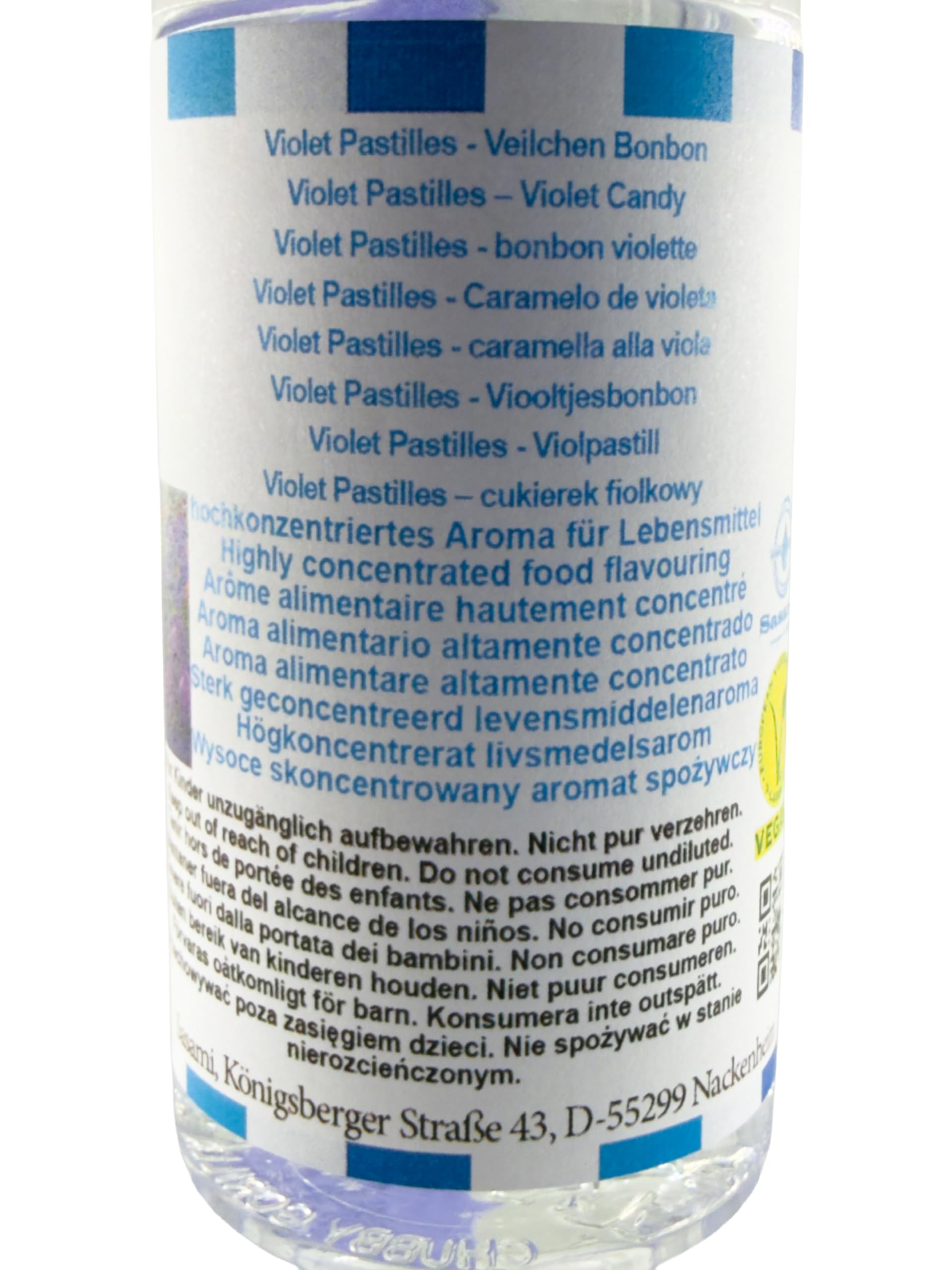 Violet Pastilles - Veilchen Bonbon Aroma Konzentrat - Vegan - Sasami - 100ml