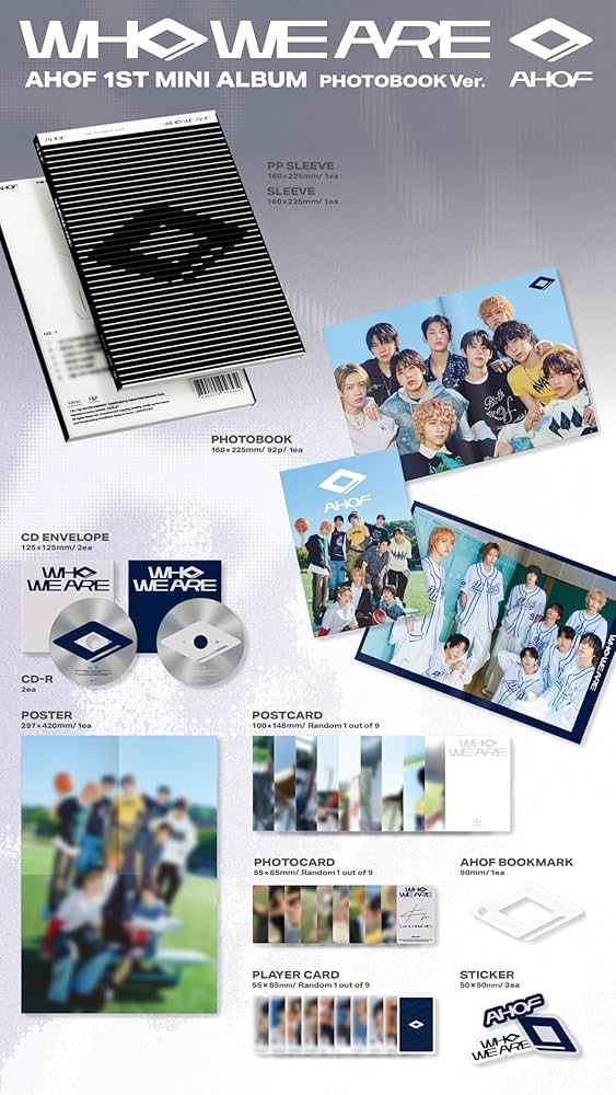 AHOF 1st MINI ALBUM WHO WE ARE 65枚セット AHOF - AHOF WHO WE ARE 1st Mini Album 3 Version Set