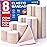 AZEN Premium 8 Pack Elastic Bandage Wrap (2x2, 2x3, 2x4, 2x6), Compression Wrap Bandage for Legs, Ankle, Knee, Tummy, Body, Latex-Free, Lymphedema Wraps for Legs