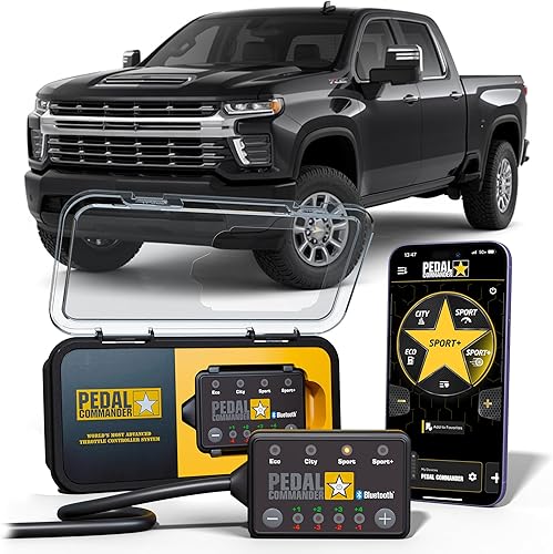 PEDAL COMMANDER Controlador de respuesta del acelerador para Chevrolet Silverado 2020-2025 Compatible con 4 generación, 2500, 3500, LT, LTZ, RST,