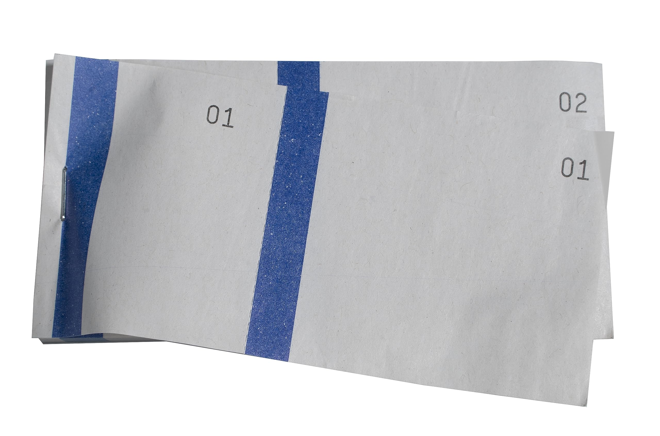 Exacompta - Ref. 96300E - Karton mit 100 Blöcken nummeriert von 1 bis 100-2 Coupons 1 abziehbar - für Kirme, Lotterie, Tombola - Format 6,6 x 13,5 cm - Farbstreifen - sortiert