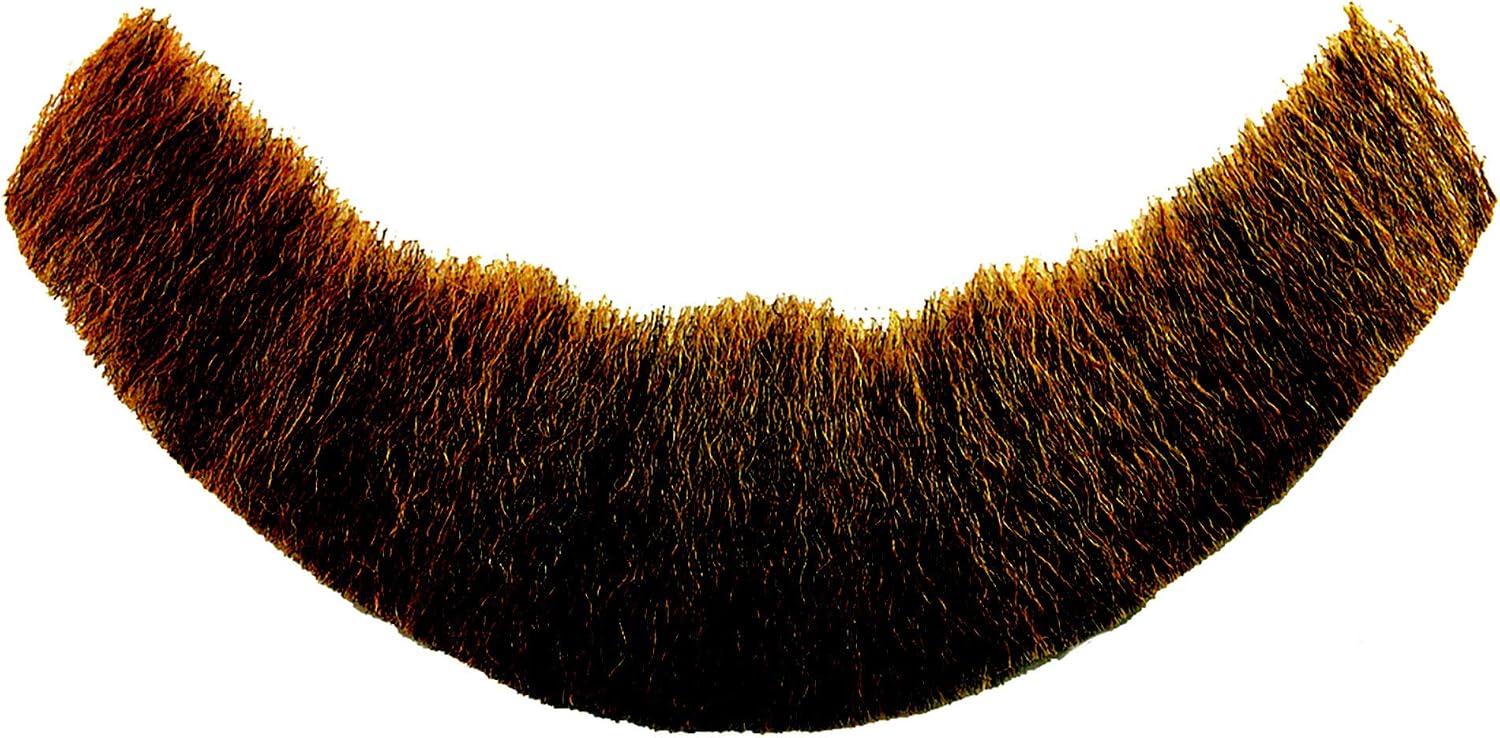 Professional Human Hair Laced Back Full Faced Beard, Brown