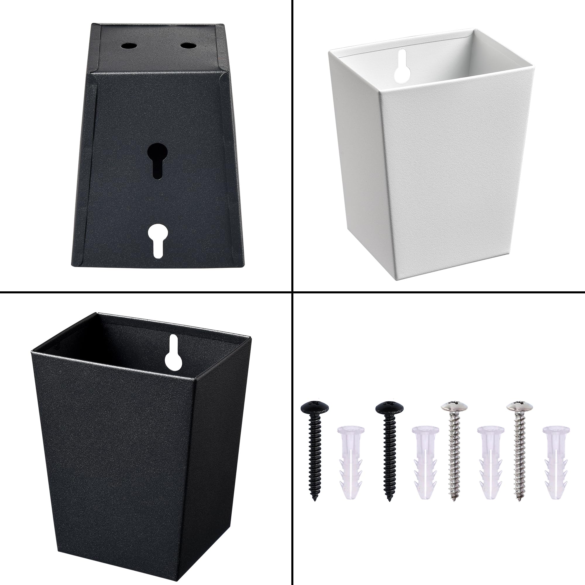 Récupérateur De Capsules Mural En Acier Inoxydable - Avec Ouverture De Drainage - Pour Bar, Terrasse, Jardin - 14 X 9 X 6,3 Cm - 12