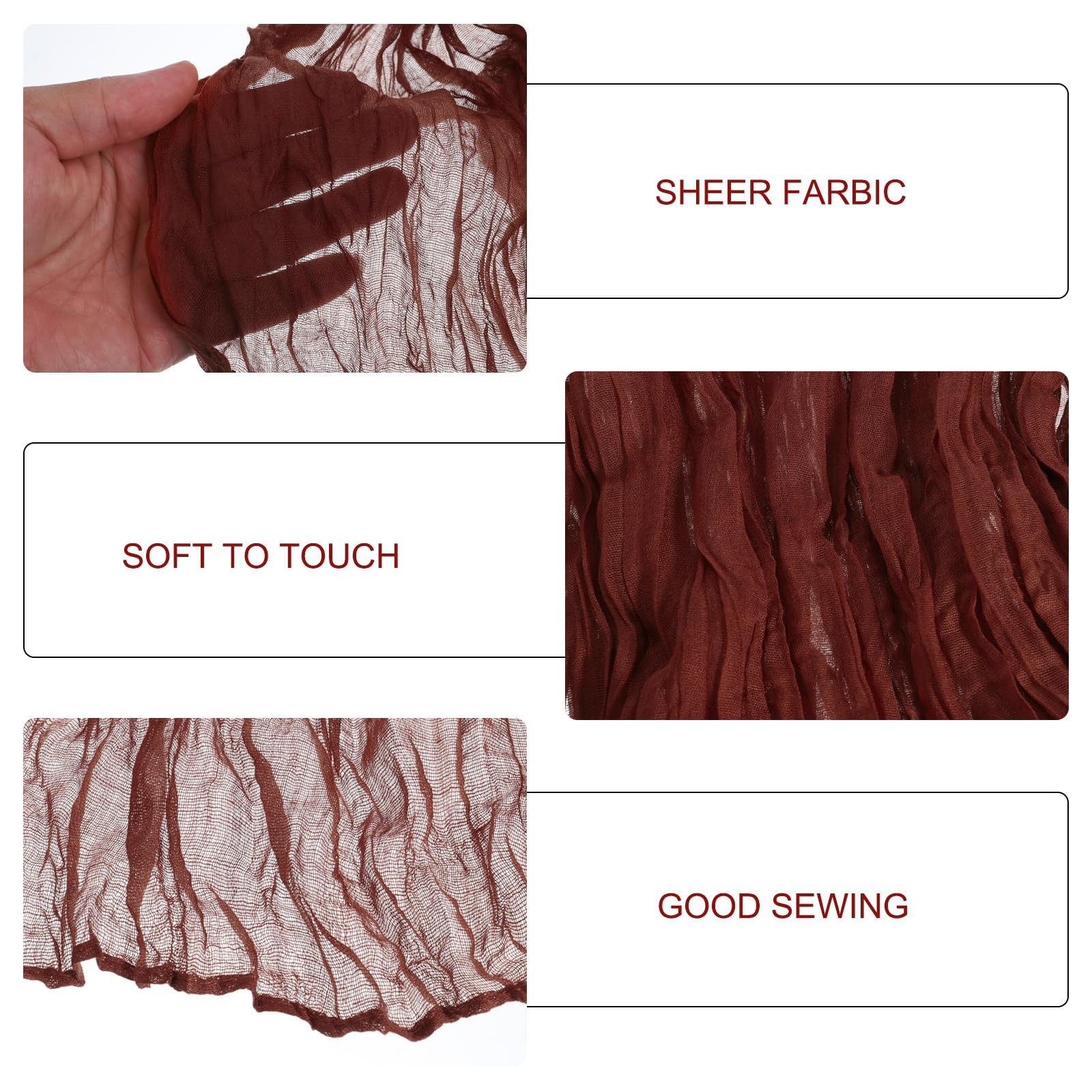 uxcell 10Ft Cheesecloth Table Runner - Image 4