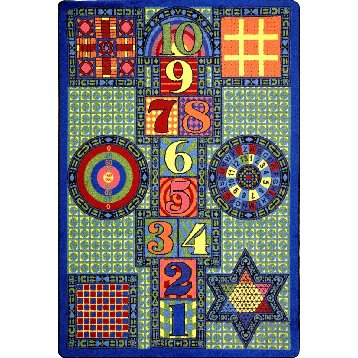 Joy CarpetsGames Galore Rug, Multi, 7'8" x 10'9"