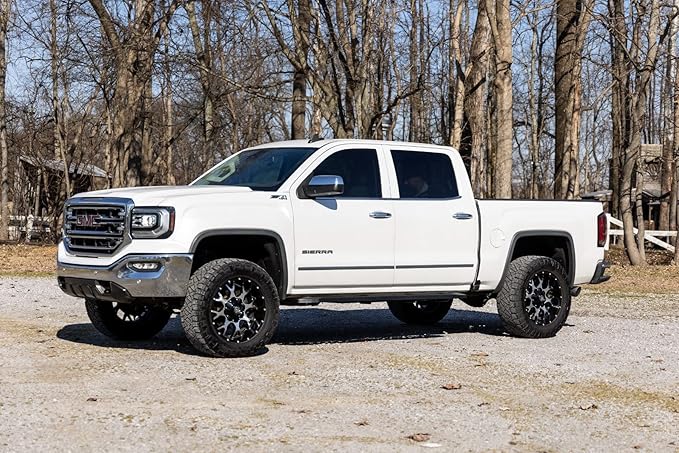 Estribos Rough Country RPT2 para Chevy Silverado y GMC Sierra 2007-2018 Crew Cab miniatura 8