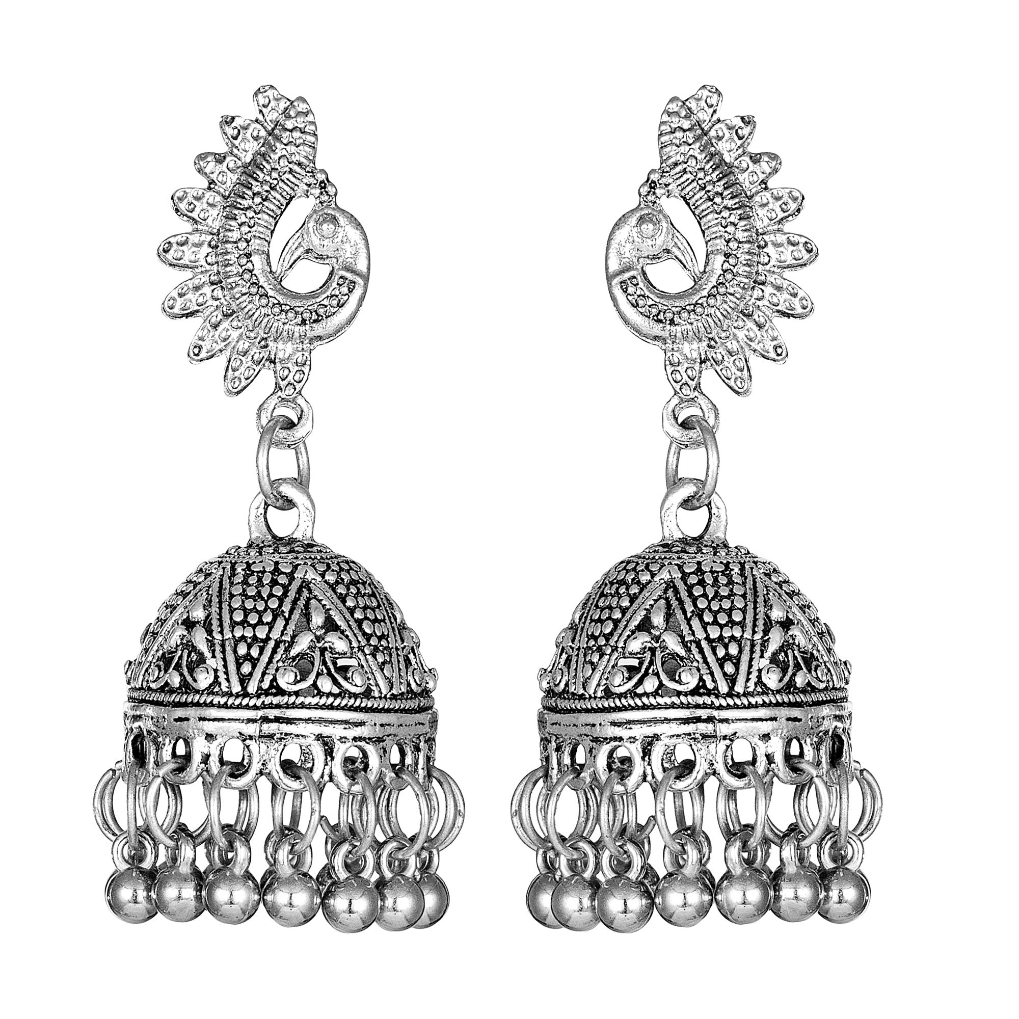 Oxidised Silver Antique Necklace Set