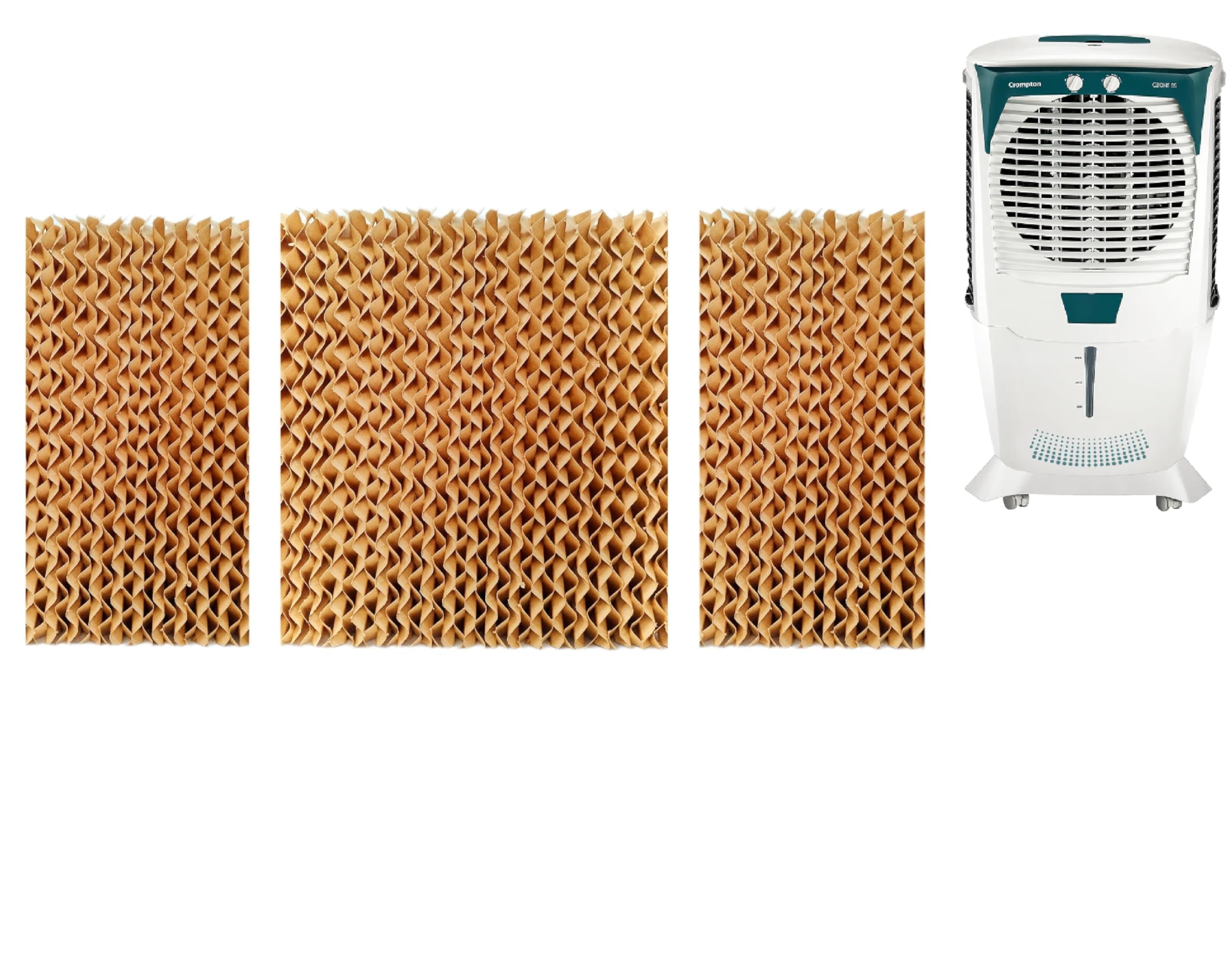 PrimeWave HoneycombPad for Crompton Ozone Series 88/75/55 Litre, 3pcs (Brown)-image-41
