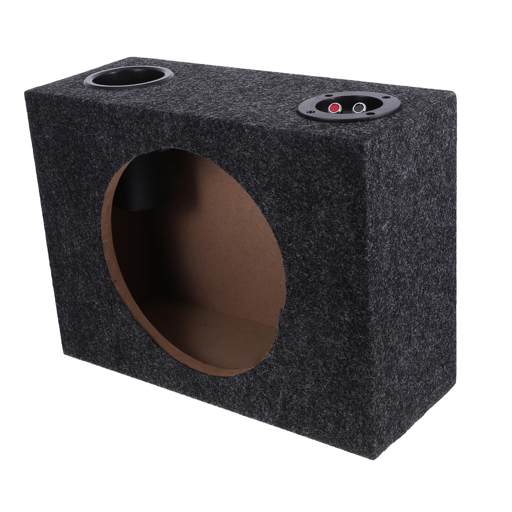 Vaguelly Box Cassa in Legno e Abs Auto da 10 Pollici per Subwoofer prodotti Design Sottile e Installazione Semplice per Integrazione negli Interni del Veicolo