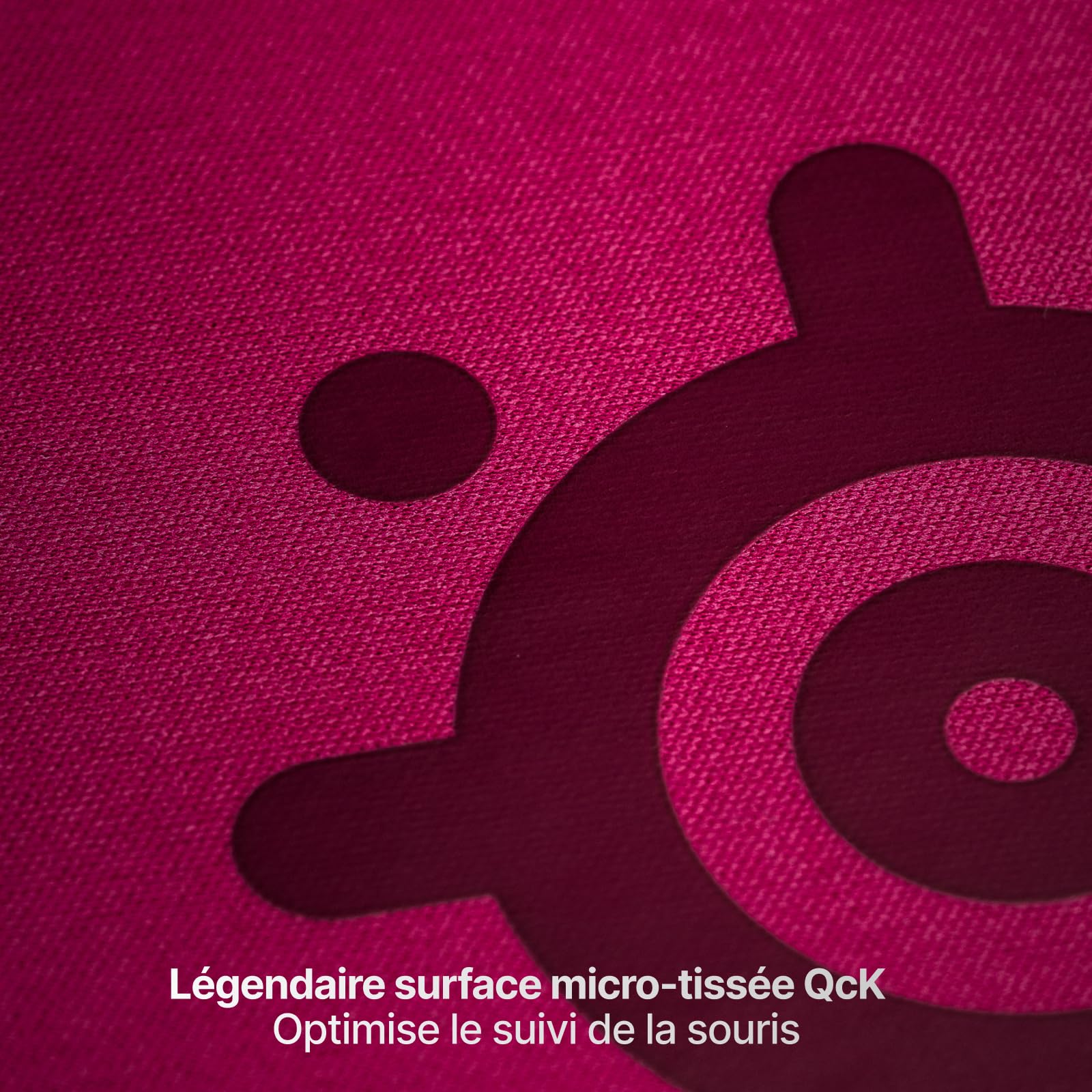 SteelSeries QCK Heavy- Tapis de Souris Gaming - Base antidérapante épaisse, Suivi précis optimisé FPS/MOBA/RTS/MMO - Disponible en 450×400×6 mm, Magenta