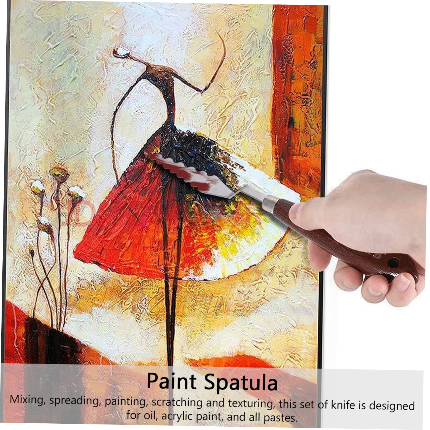 Set di Spatole per Pittura a Olio 14 Pezzi in Acciaio Inox