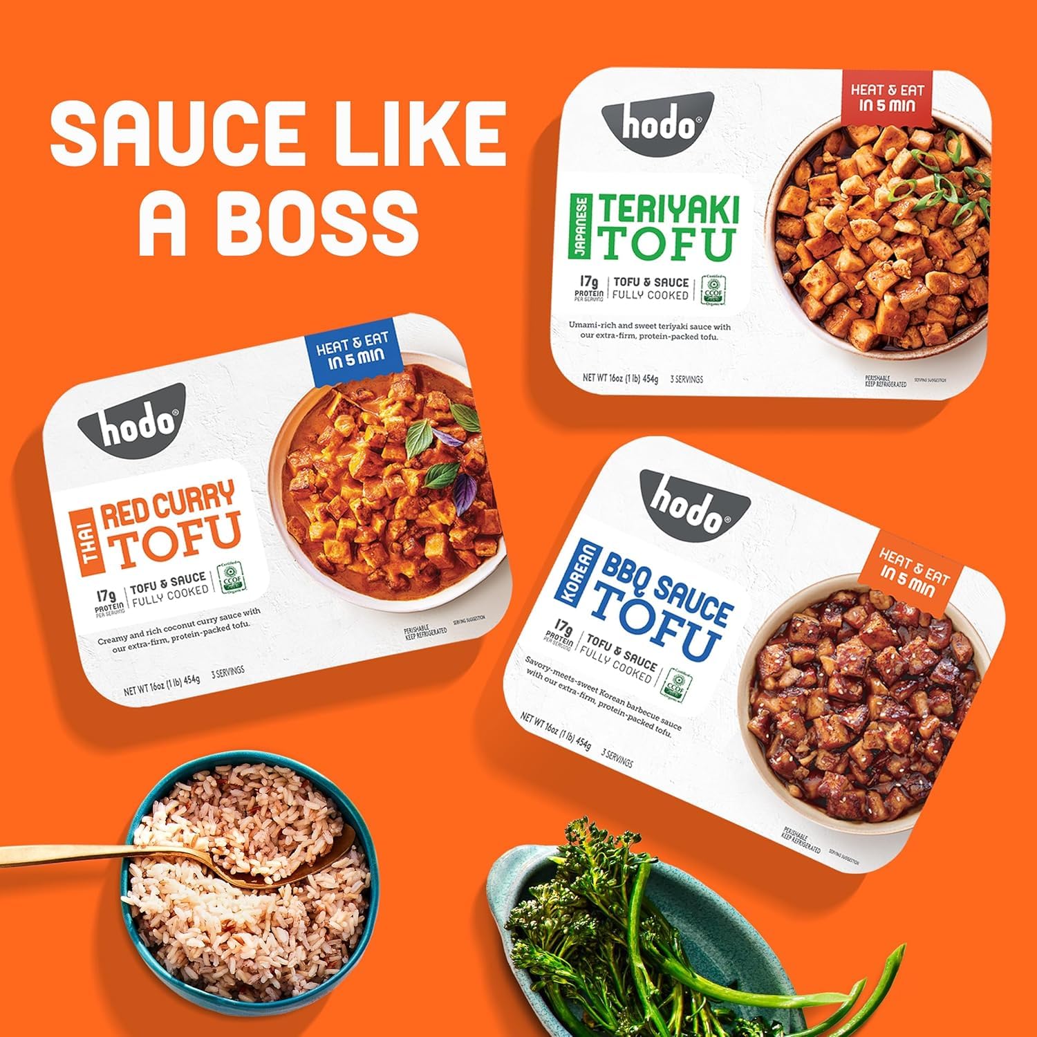 Hodo Extra Firm Organic Tofu 48g Protein 96 Daily Value per Pkg Great in Air Fryer or Soup — view 6