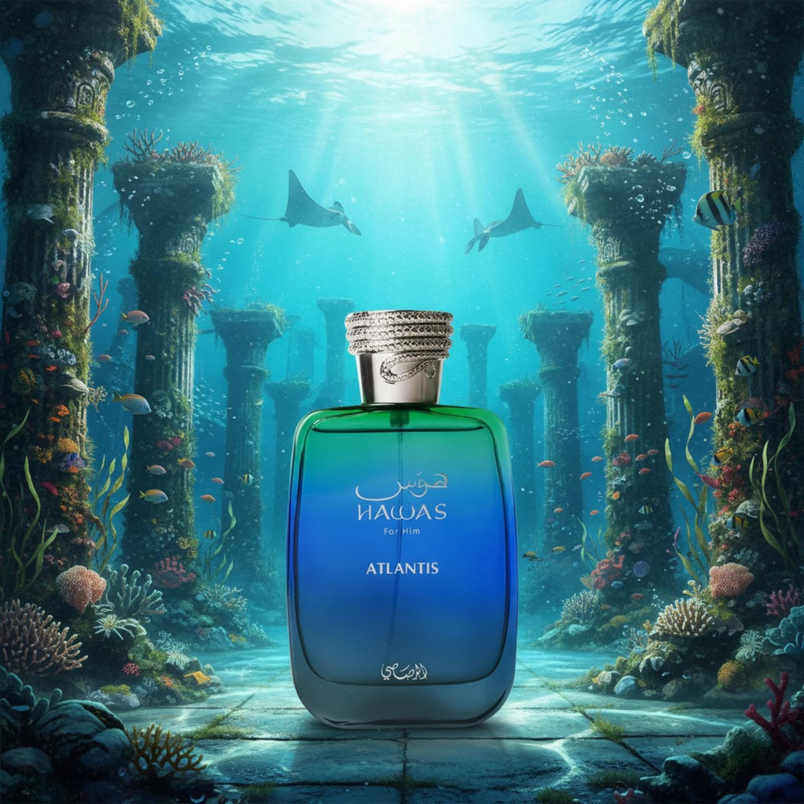 Amazon.com : RASASI Hawas Atlantis Eau de Parfum for Men, 100ml