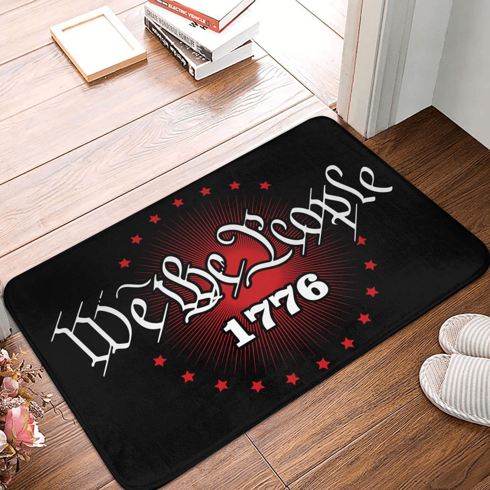 Paillasson amusant pour porte d'entrée tapis intérieur We The People 1776