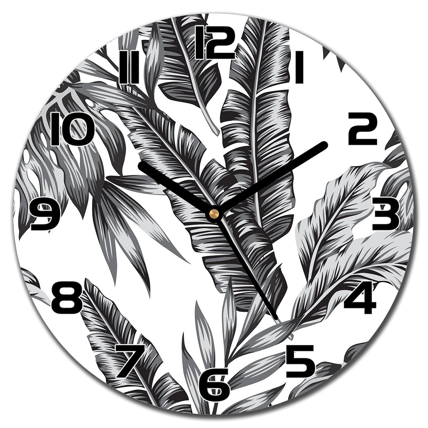Horloge en verre de cuisine au design moderne Plantesexotic Coloray 30cm