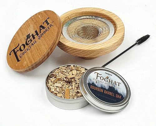 Miniatura 2 de Foghat - Ahumador de cóctel con virutas de madera de barril de borbón y antorcha de cóctel Foghat