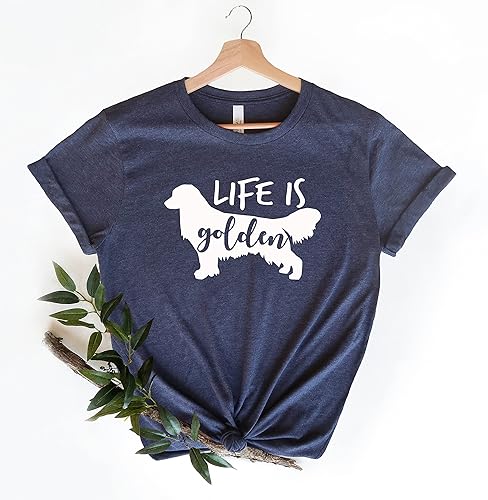 Miniatura 4 de Life Is Golden, Shirt, Golden Retriever Mom, Golden Retriever Shirt, Dog Mom Shirt