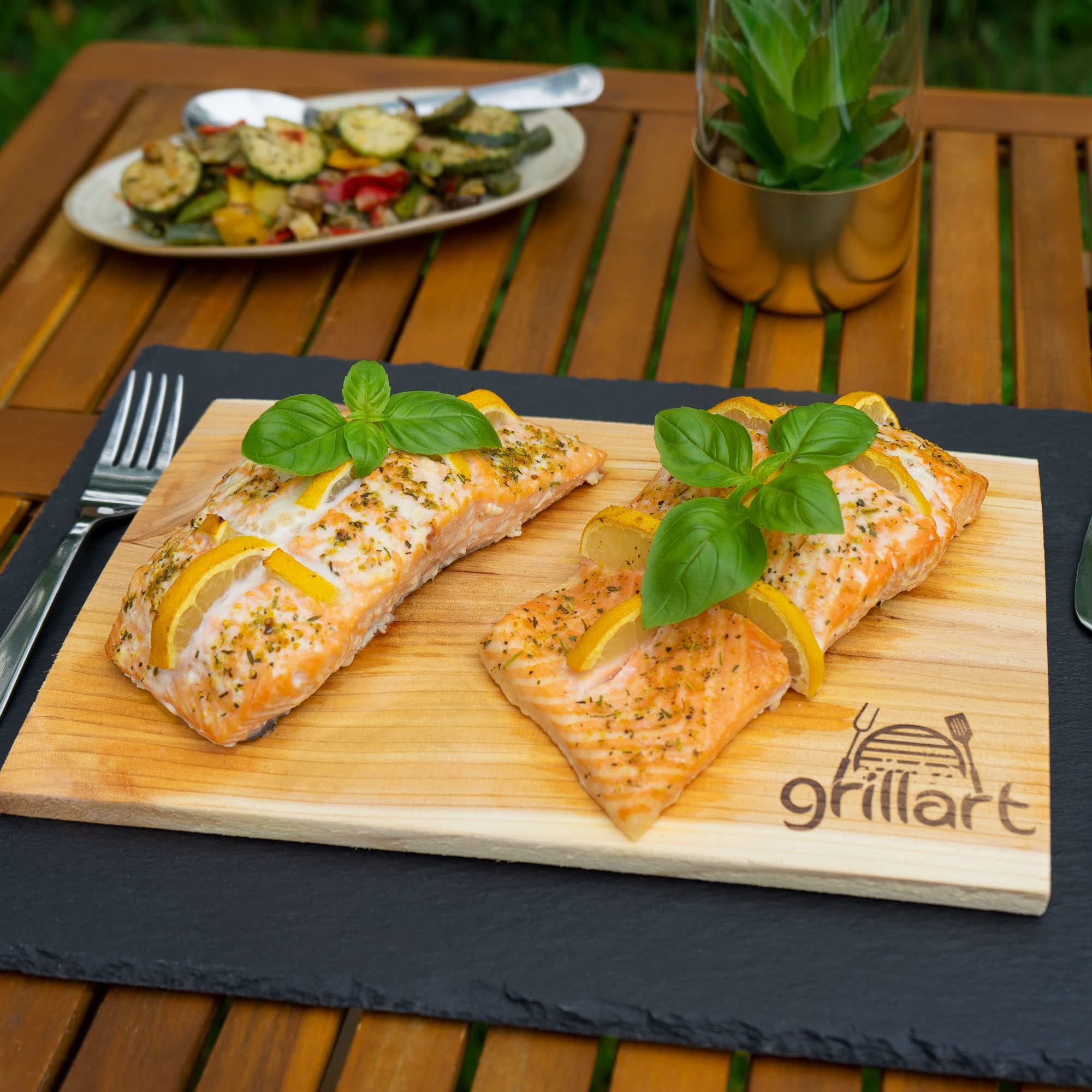 Grillart Lot de 2 planches à fumer en bois de cèdre, taille XXL (édition limitée)