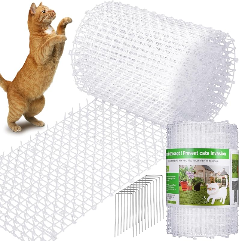 Tapete Repelente para Gatos com Espinhos em PP Sanwuta, 2 Peças com 8,02 m