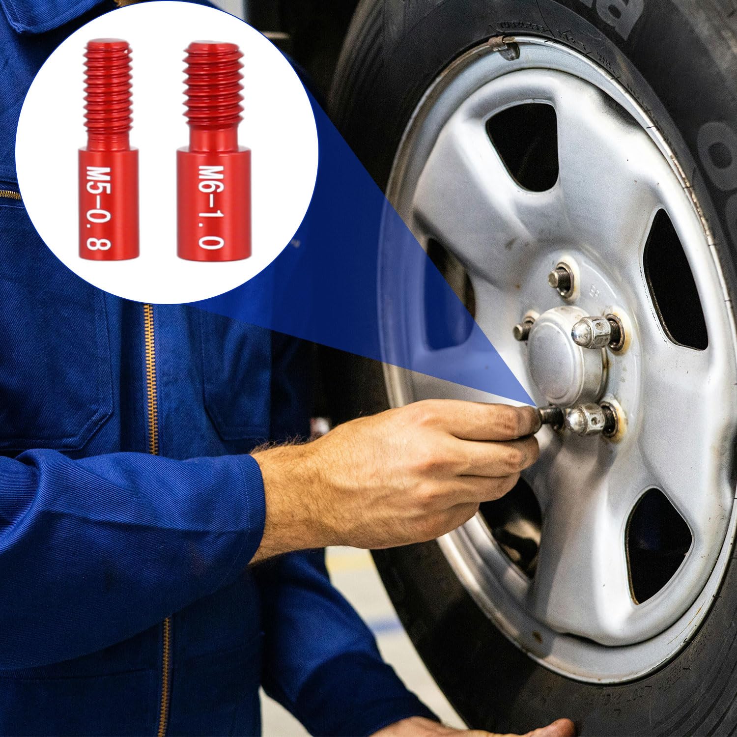 Nut And Bolt Thread Checker, 44 Male Female Thread Identifier Gauges, 23 Inch And 21 Metric Sizes, Silver And Black