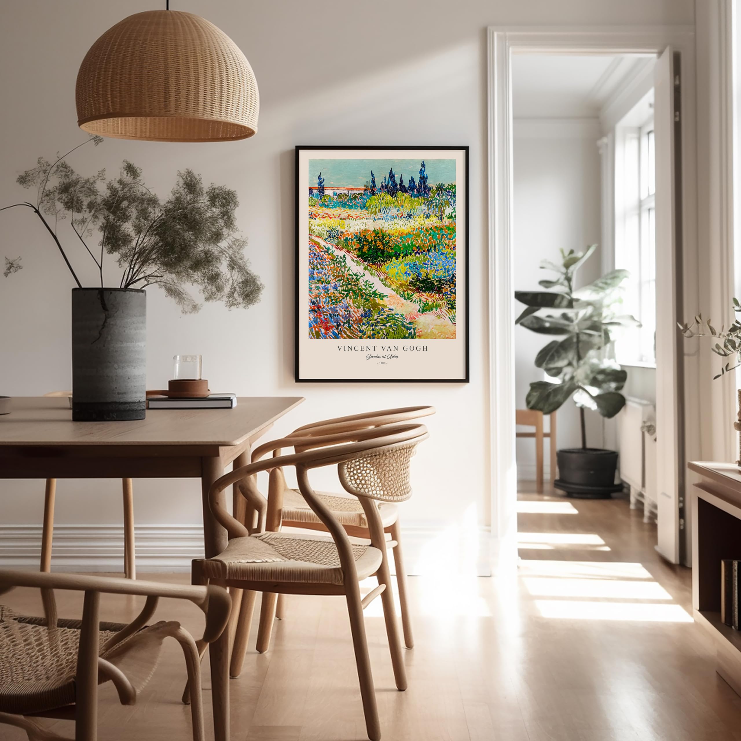 Poster Master Pôster vintage de Van Gogh - Impressão retrô da noite