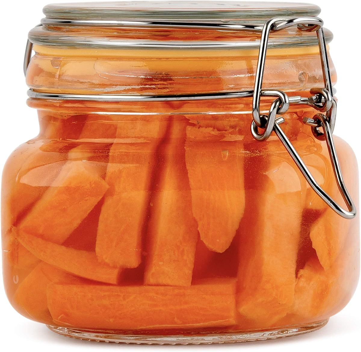 Glass Jar with Airtight Lid 16 oz | Food Storage Jar, Wide Mouth, Leak Proof Kitchen Canister