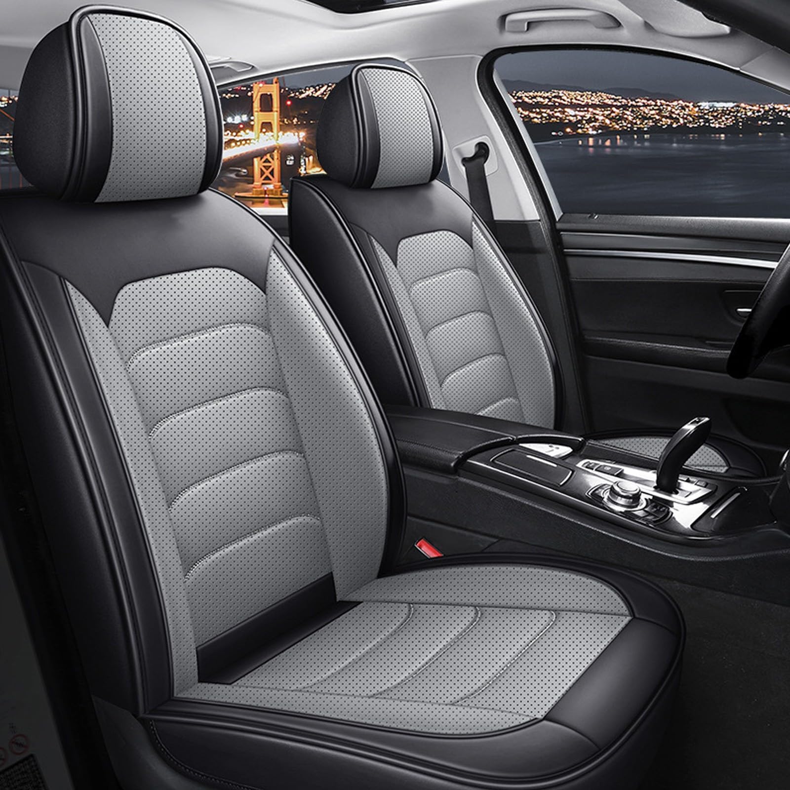 Ensemble De Housses Siège Auto, pour Citroen e-C3 Aircross (2024-2026) Confortable Antidérapants Et Respirant Quatre Saisons Protection Couvre,B