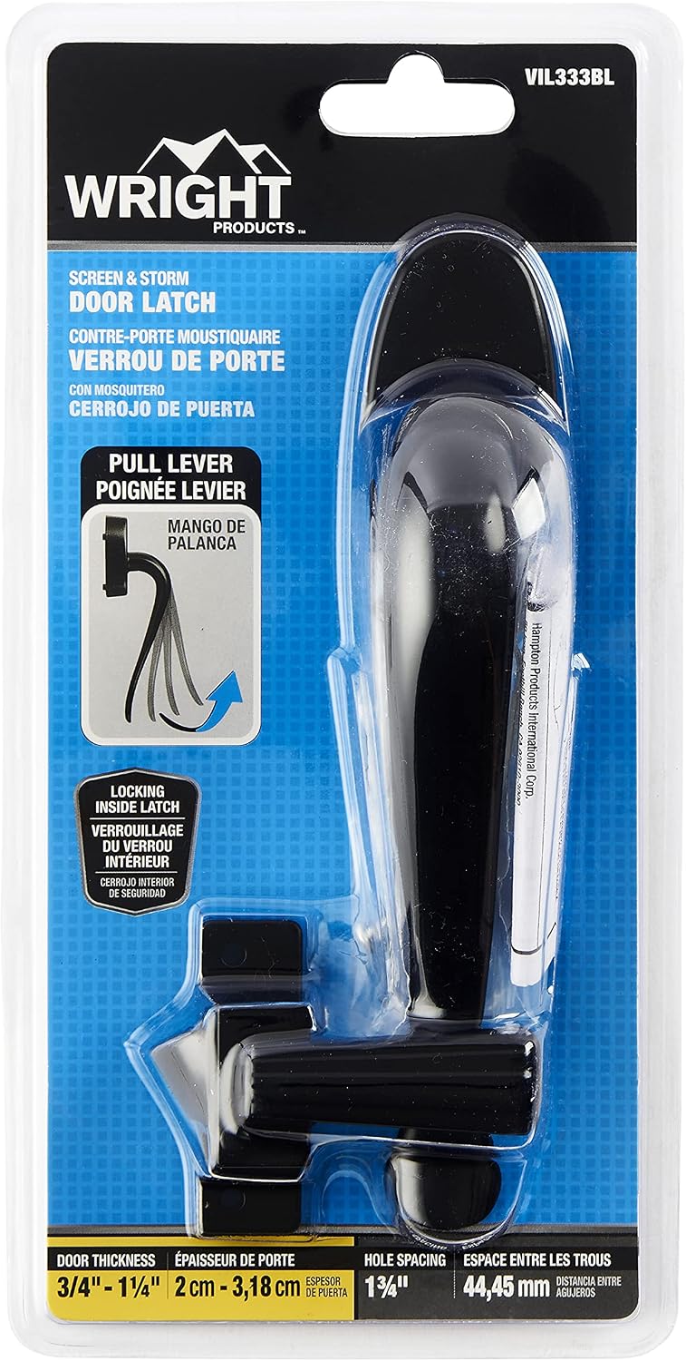 Wright Products FBA_VIL333BL Villa Style Pull Handle, Black