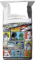 Vista 3 de Jay Franco Edredón para niños - Súper suave, ropa de cama reversible, relleno de microfibra de poliéster, multicolor - Star Wars, Full
