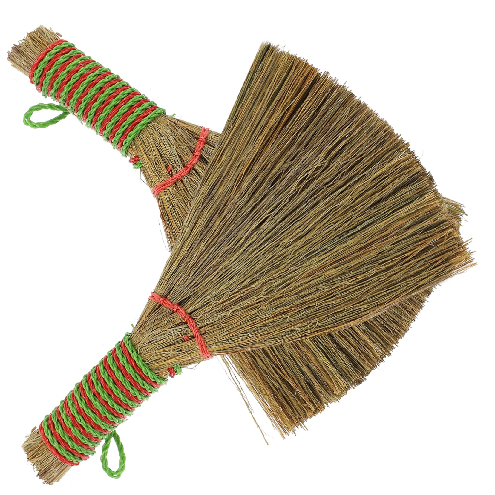 Didiseaon Small Desktop Dust Brush Broom Lightweight Cleaning Broom Straw for Desk Handmade Household