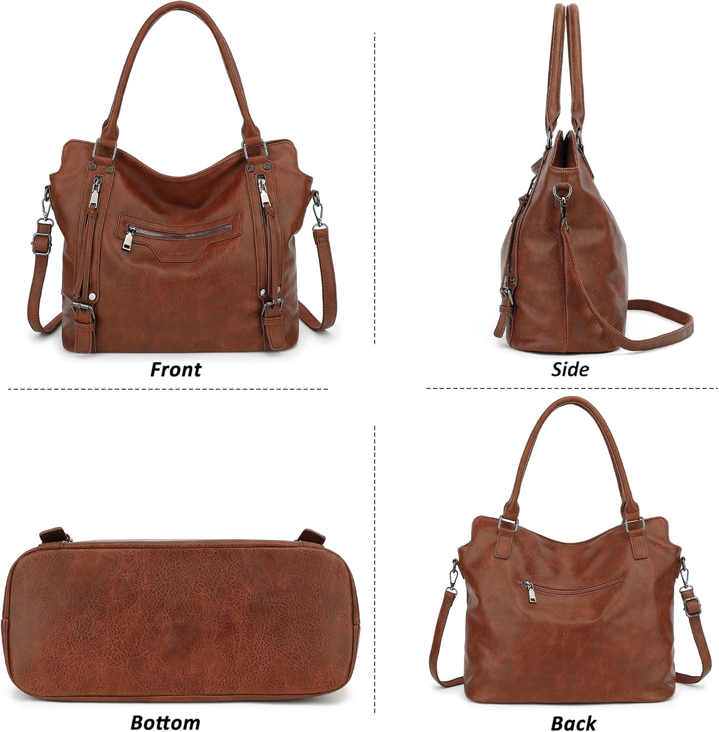 TANTOMI Hobo Bag for Women Large Crossbody Purse and Handbags Multiple Pockets with Adjustable Shoulder Strap - Image 9