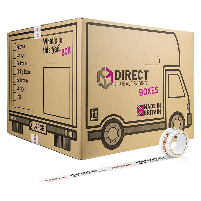 Buy 5 Strong Extra Large Cardboard Storage Packing Moving House Boxes