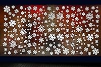 Vista 7 de Adhesivos de copo de nieve blanco para ventanas para decoraciones de Navidad, suministros para fiestas de invierno temáticas de Frozen, pegatinas
