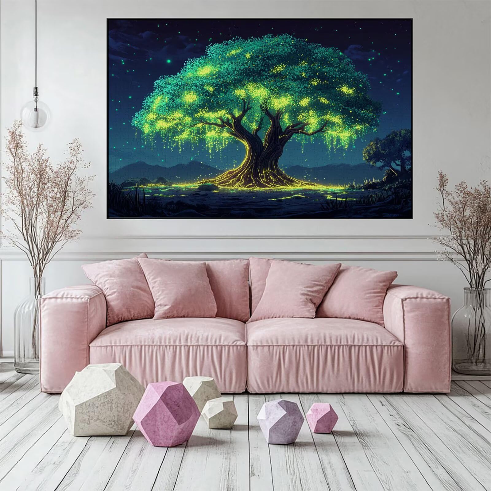 Puzzle 3000 elementów Krajobraz Drzewo dla dorosłych 122 x 81 cm Unikalne Rzemiosło Klasyczna Drewniana układanka 3D do rodzinnych gier aktywnych, układanka zrób to sam do dekoracji ścian domu