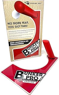EyeLine Golf Bunker Pro System - Portable Practice Training Aids to Improve Your Shots from Bunker. Get The Ball Out of The Sand Trap and on The Green. Guaranteed Instant Improvement. Made in USA.