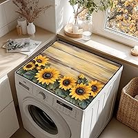 Vista 17 de Tapete antideslizante para cubierta superior para lavadora y secadora, almohadilla protectora a prueba de polvo con múltiples diseños de patrones