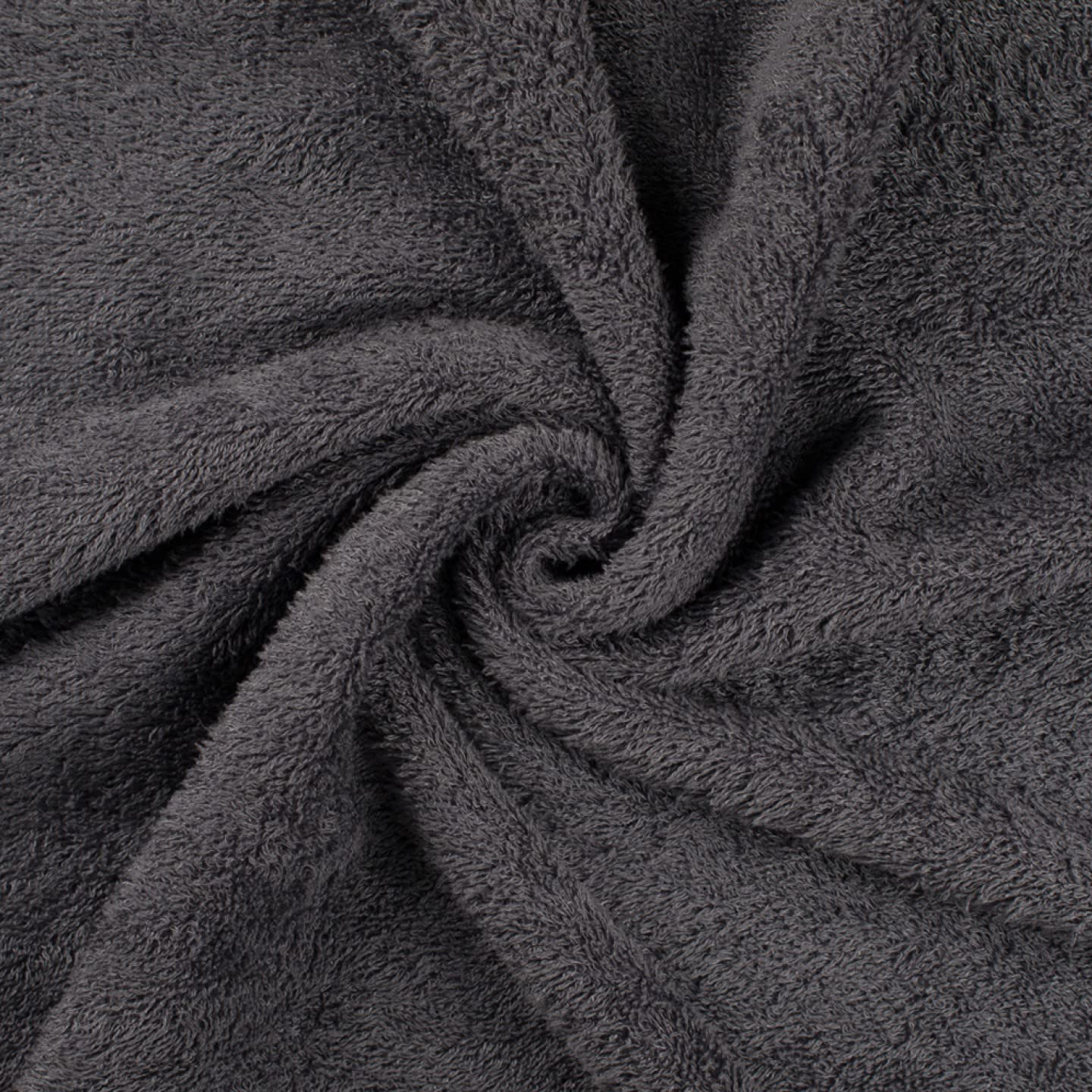 Soft Bamboo Terry Towelling Fabric Material - Grey, 1Mtr - 150cm x 100cm