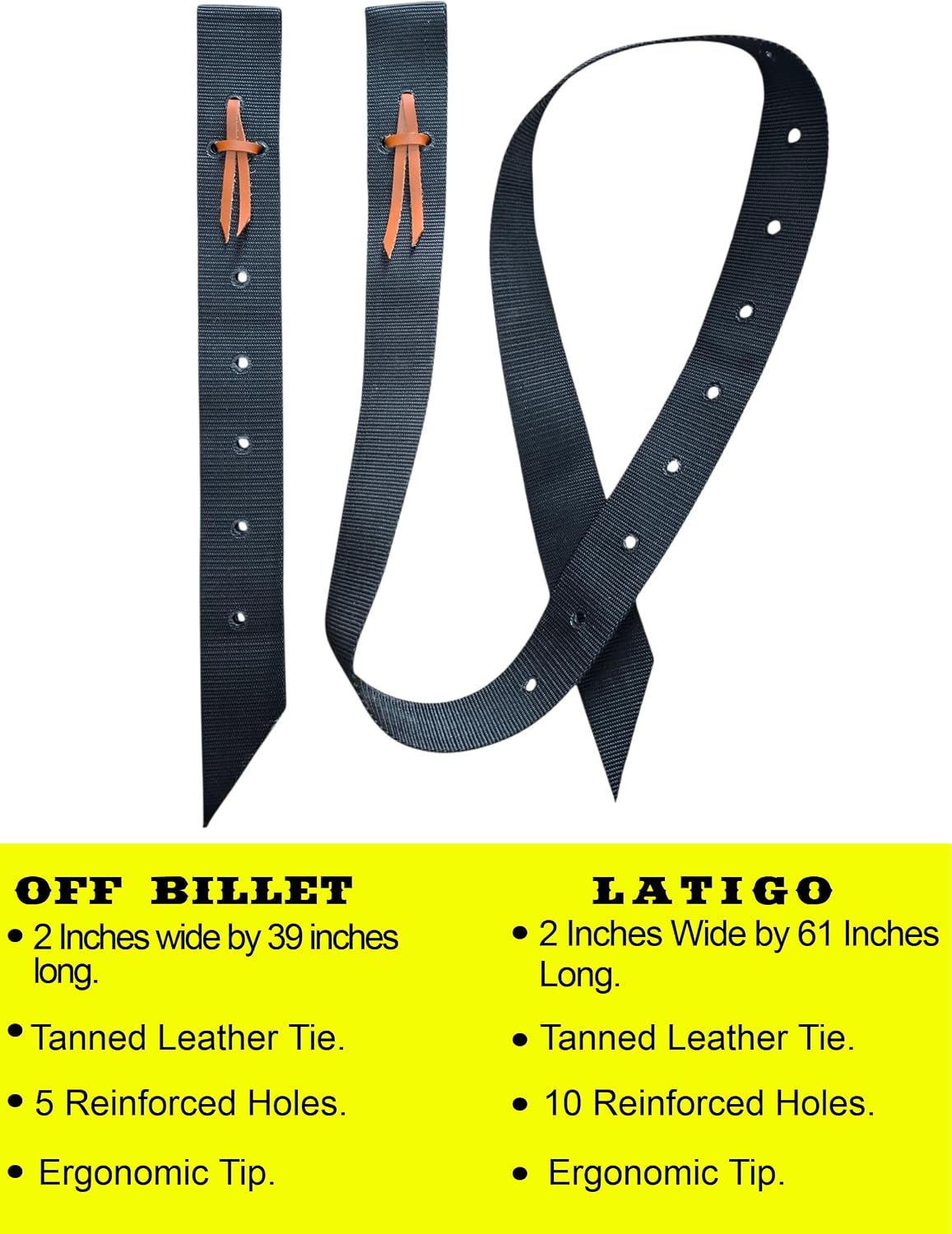 Villanos Arts - Latigo Nylon with Holes and Nylon Off Billet Set.