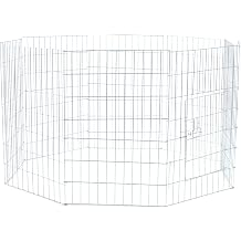 Natura Trixie 3954 Outdoor Run for Puppies Galvanised 61 91 cm