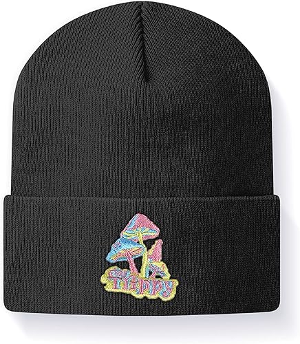 Miniatura 1 de Giabmiag Embroidery Beanies Knit Hats for Women Men Funny Winter Acrylic Beanie Warm Skull Cap
