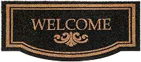 Capacho Vinil Kapazi Preto 30x70cm – Welcome | Tapete de Entrada Antiderrapante