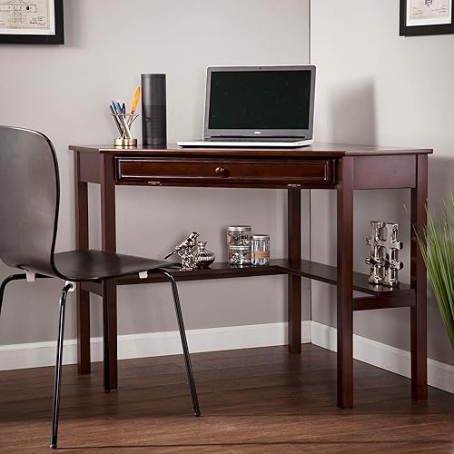 Miniatura 2 de SEI Furniture Bandeja de teclado deslizante para computadora que ahorra espacio, color blanco