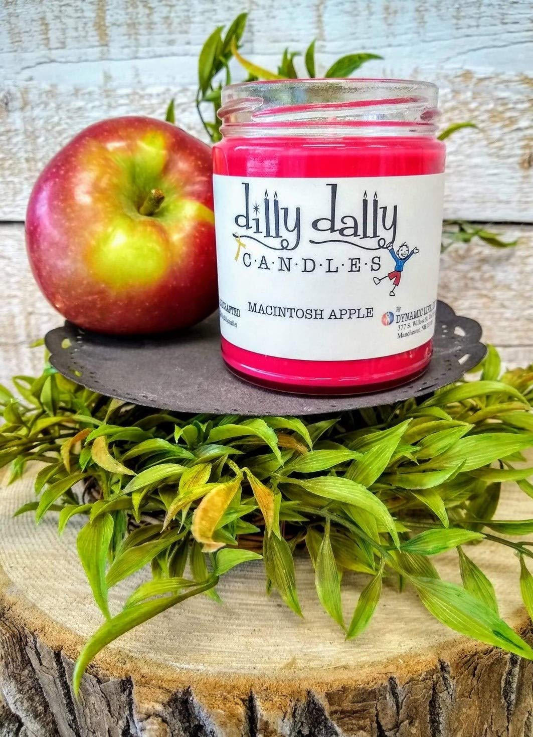Soy Candle, 9OZ, Macintosh Apple, Portion of Proceeds to