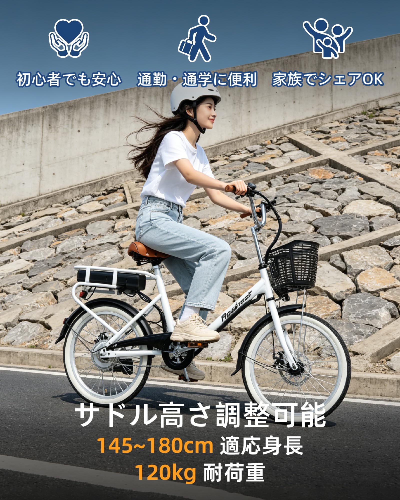 折りたたみ自転車 Amazon | 折りたたみ自転車 20インチ 36V 10.4Ah 350Wモーター 最大
