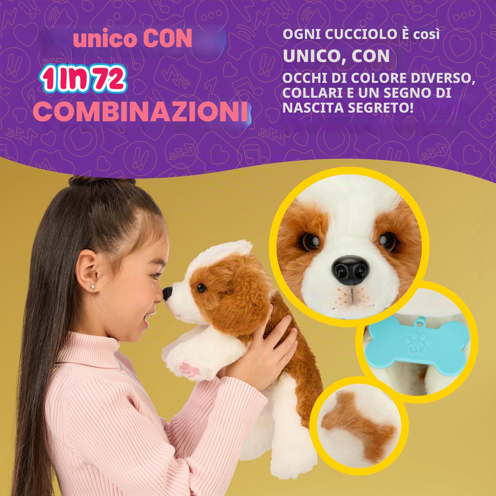 Mon Chiot Beagle - MOOSE TOYS - REALLY REAL - LITTLE LIVE PETS - Chiot interactif avec sons et réactions | Cane interattivo, 60+ suoni, letto 2 in 1, cucciolo realistico, giocattoli per cani per bambini dai 5 anni in su